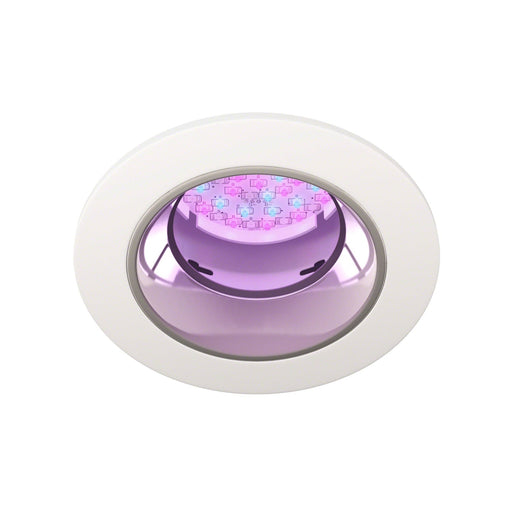 15 in. W. ChromaTherapy Light with LED Clusters in Recessed White - Sauna Heater Supply