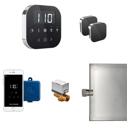 AirButler Max Steam Shower Control Package with AirTempo Control and Aroma Glass SteamHead - Sauna Heater Supply