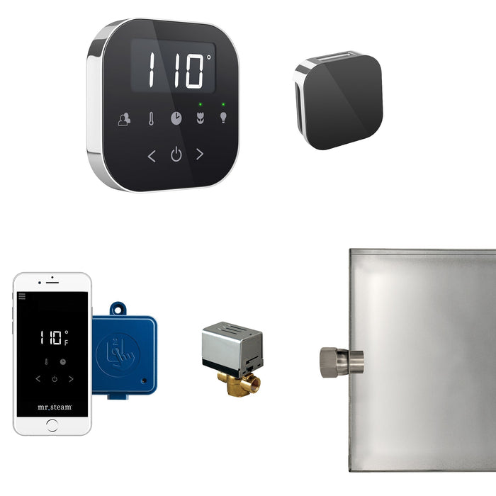 AirButler Steam Shower Control Package with AirTempo Control and Aroma Glass SteamHead - Sauna Heater Supply