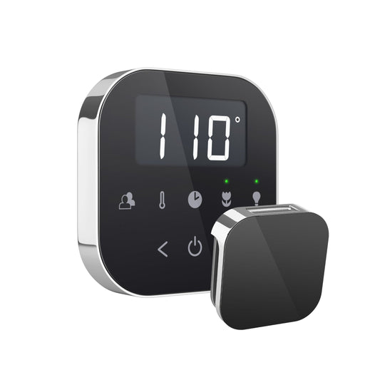 AirTempo Steam Shower Control and Aroma Glass SteamHead - Sauna Heater Supply