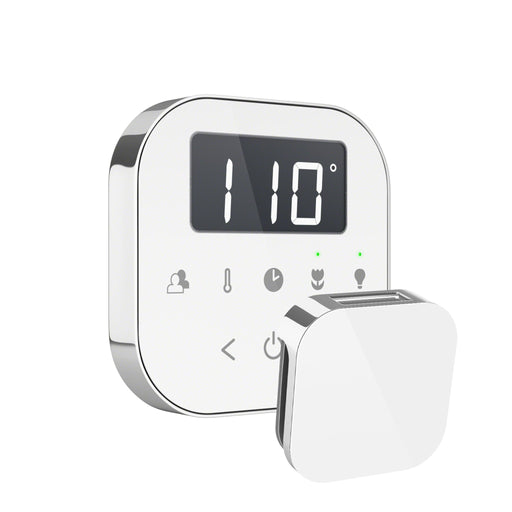 AirTempo Steam Shower Control and Aroma Glass SteamHead - Sauna Heater Supply