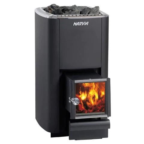 Harvia M Series 16.5kW Wood Sauna Stove w/ Exterior Feed