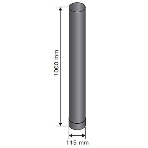 Harvia WZ115100 Smoke Pipe WZ115100 - Sauna Heater Supply
