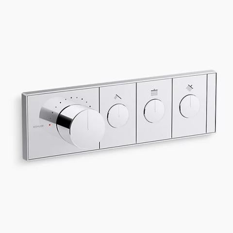 Kohler Anthem, 3 - outlet Thermostatic Valve Control Panel - Sauna Heater Supply