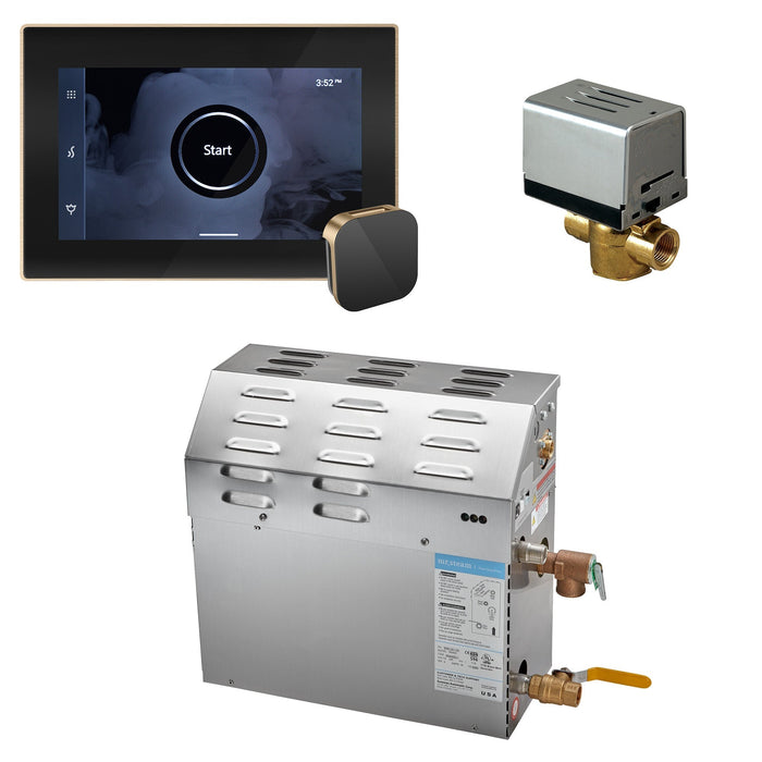 MS (iSteamX) 5 kW (5000 W) Steam Shower Generator Package with iSteamX Control in White - Sauna Heater Supply