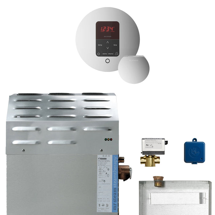 Super (Butler) 15 kW (15000 W) Steam Shower Generator Package with iTempoPlus Control in Round - Sauna Heater Supply