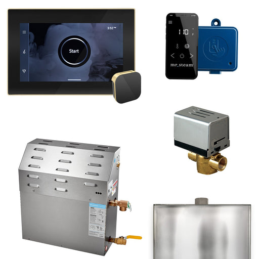 Super (XButler) 12 kW (12000 W) Steam Shower Generator Package with iSteamX Control in Black - Sauna Heater Supply