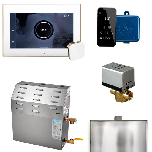 Super (XButler) 12 kW (12000 W) Steam Shower Generator Package with iSteamX Control in Black - Sauna Heater Supply