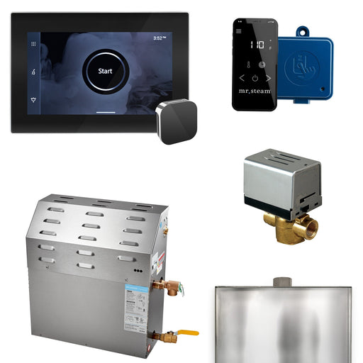 Super (XButler) 15 kW (15000 W) Steam Shower Generator Package with iSteamX Control in Black - Sauna Heater Supply