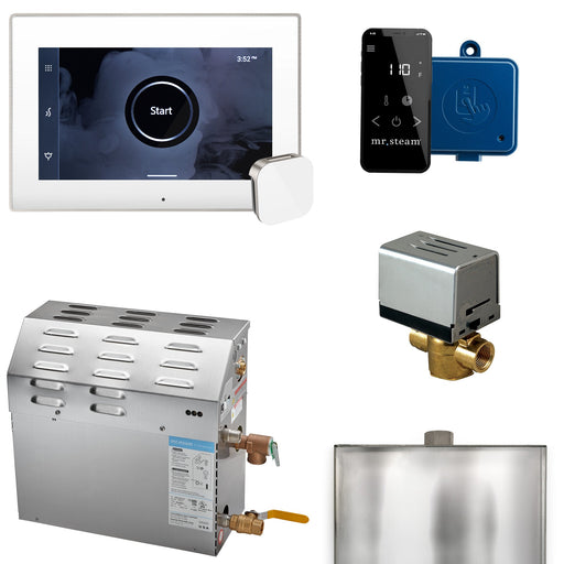 Super (XButler) 15 kW (15000 W) Steam Shower Generator Package with iSteamX Control in White - Sauna Heater Supply