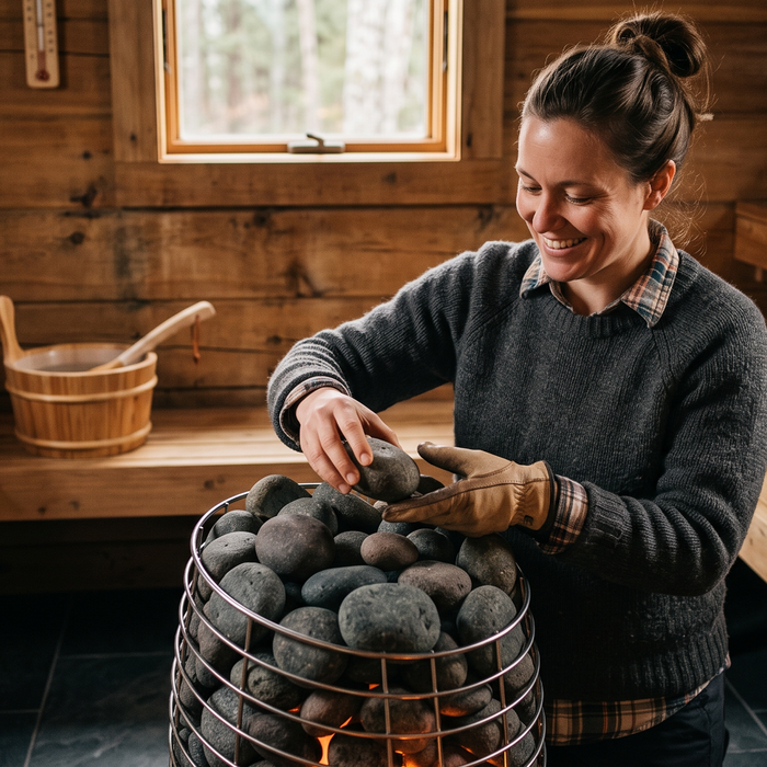 A Guide to Placing Sauna Stones in Huum Sauna heater