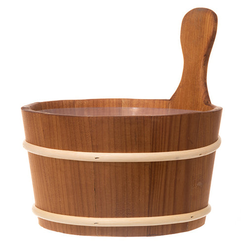 Rento Sauna Bucket, Thermo-Alder, Straight Handle, 4L