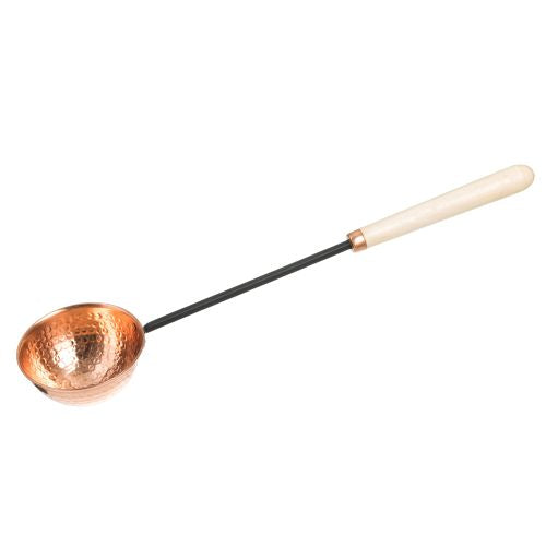 Rento Sauna Ladle, Copper, Wooden Handle, 19"