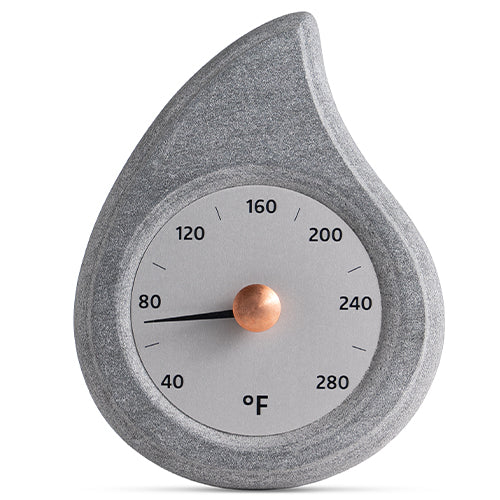 Hukka Sauna Thermometer, Fahrenheit, Droplet