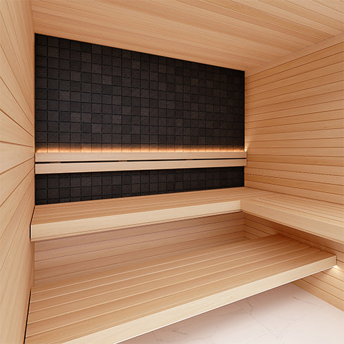 ProSaunas Sauna Wall Panels, Square Pattern
