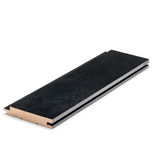 ProSaunas Sauna Wood, Black-Wax Finished, Tongue & Groove, Nickel-Gap, Wall Material