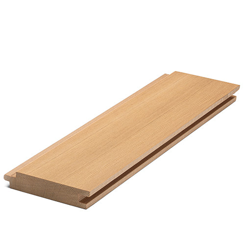 ProSaunas Sauna Wood, Vertical Grain, Clear Grade A+, Tongue & Groove, Nickel-Gap, Wall Material