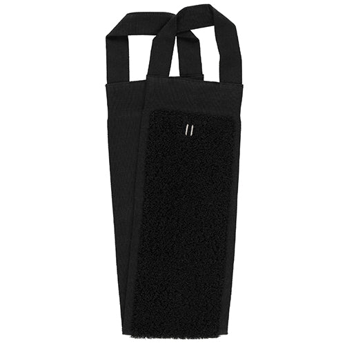 Rento Back Washer, Linen Terry, Black, 6" x 28"