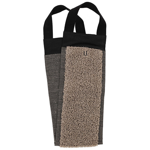 Rento Back Washer, Linen Terry, Brown, 6" x 28"