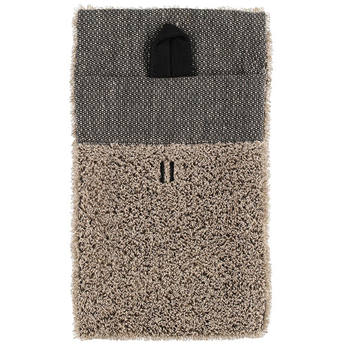 Rento Sauna Wash Mitten, Brown, Terry Linen, Double-Lined, 6" x 10"