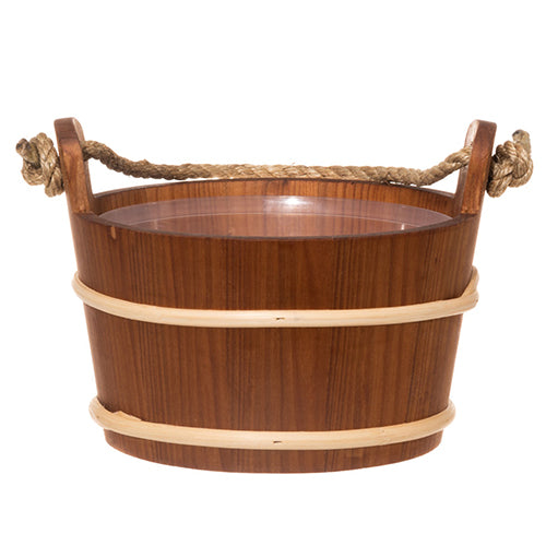 Rento Sauna Bucket, Thermo-Alder, Rope Handle, 4L