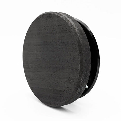 Sauna Wall Ventilation Cover, Round, Black Thermo-Abachi