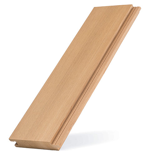 ProSaunas Sauna Wood, Vertical Grain, Clear Grade A+, Tongue & Groove, Nickel-Gap, Wall Material