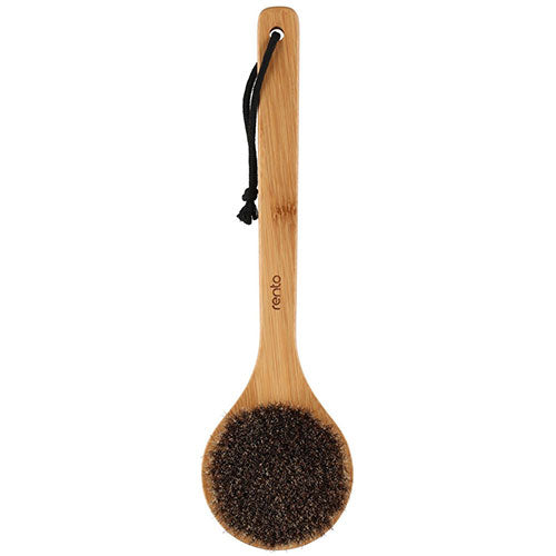 Rento Bath Brush, Oil-Treated Bamboo, Natural Bristles