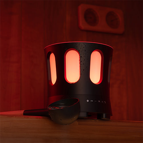 SaunaLife Zone Set Bluetooth Sauna Bucket and Ladle Set