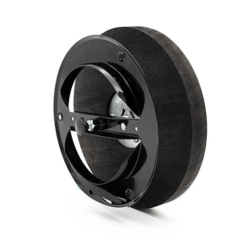 Sauna Wall Ventilation Cover, Round, Black Thermo-Abachi