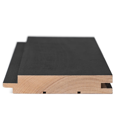 ProSaunas Sauna Wood, Black-Wax Finished, Tongue & Groove, Nickel-Gap, Wall Material