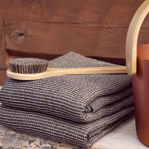 Rento Bath Brush, Oil-Treated Bamboo, Natural Bristles
