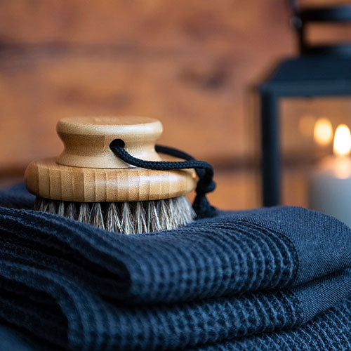 Rento Body Brush, Oil-Treated Bamboo, Natural Bristles