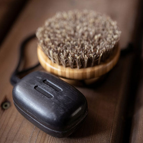 Rento Body Brush, Oil-Treated Bamboo, Natural Bristles