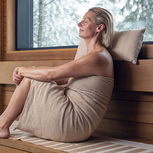Rento Sauna Pillow, Cotton/Polyester, 20" x 9" x 5"