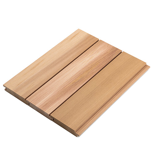 ProSaunas Sauna Wood, Vertical Grain, Clear Grade A+, Tongue & Groove, Nickel-Gap, Wall Material