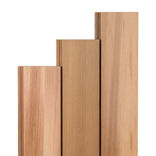 ProSaunas Sauna Wood, Vertical Grain, Clear Grade A+, Tongue & Groove, Nickel-Gap, Wall Material