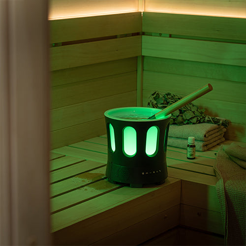 SaunaLife Zone Set Bluetooth Sauna Bucket and Ladle Set