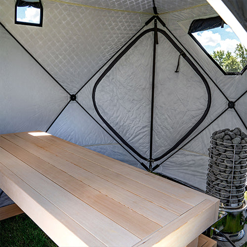 SaunaLife SaunaTrekker Portable Insulated Sauna Tent, Up to 4 Persons