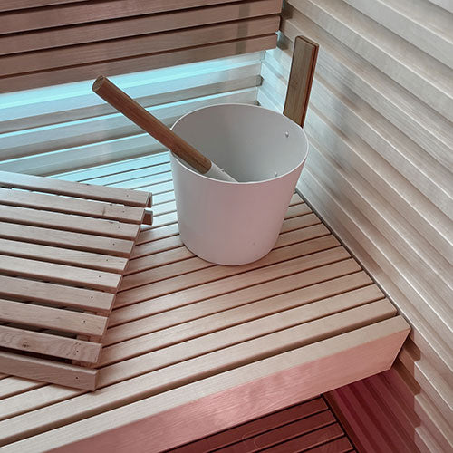 ProSaunas Sauna Wood, Smooth 4 Sides Eased Edges, SHP Profile, Bench Material
