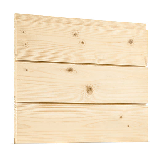 ProSaunas Sauna Wood, Tongue & Groove, STS4 Profile, Nickel-Gap, Wall Material