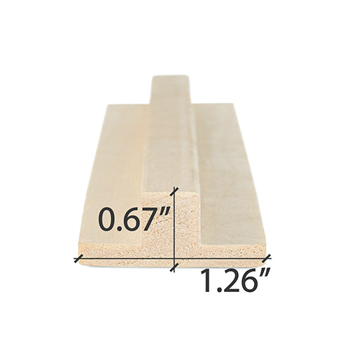 PROSAUNAS ASPEN 1X2 T-MOULDING
