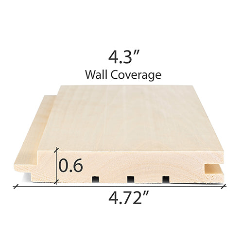 PROSAUNAS ASPEN 1X5 T&G STS4