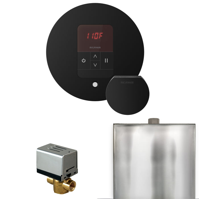 Basic Butler Steam Shower Control Package with Round iTempo Control and Steamhead