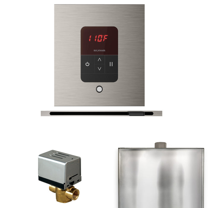 Basic Butler Steam Shower Control Package with Square iTempo Control and Linear Steamhead
