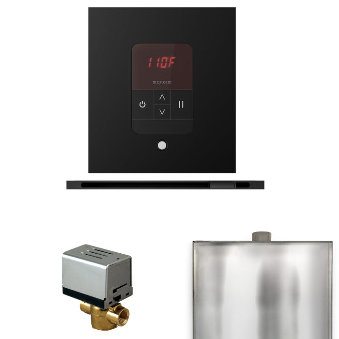 Basic Butler Steam Shower Control Package with Square iTempo Control and Linear Steamhead