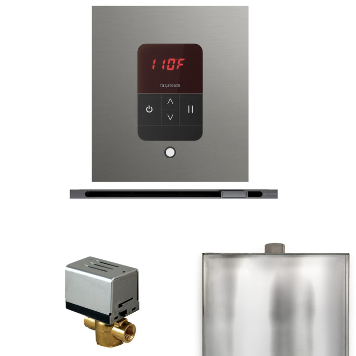 Basic Butler Steam Shower Control Package with Square iTempo Control and Linear Steamhead
