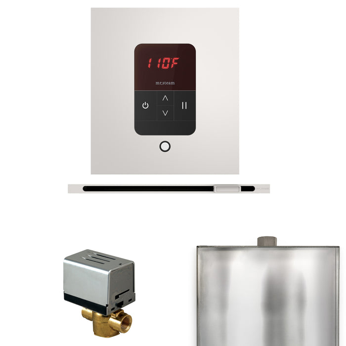 Basic Butler Steam Shower Control Package with Square iTempo Control and Linear Steamhead