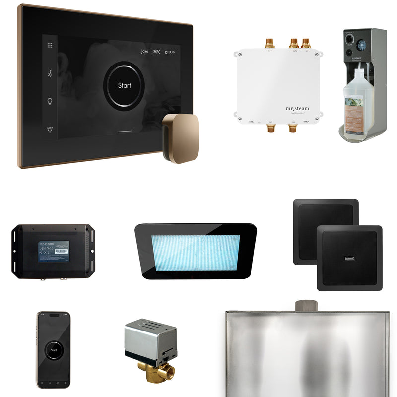 Bliss Steam Shower Control Package with iSteamX Control and Steamhead