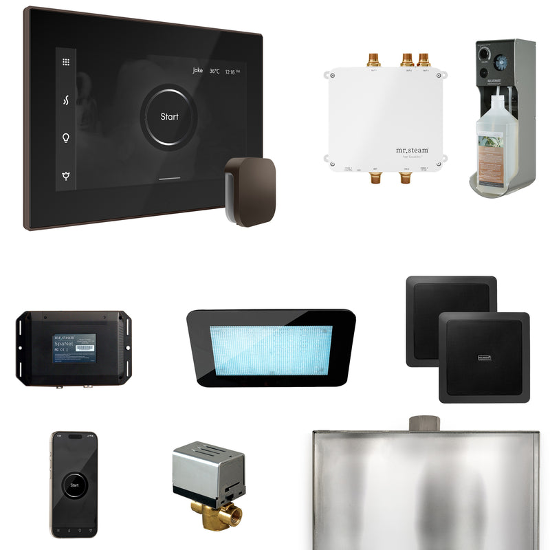 Bliss Steam Shower Control Package with iSteamX Control and Steamhead